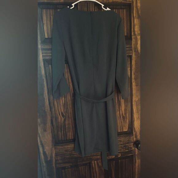 NWT H&M DRESS WOMEN SIZE LARGE DARK GREEN NEW WITH TAGS - Picture 4 of 7
